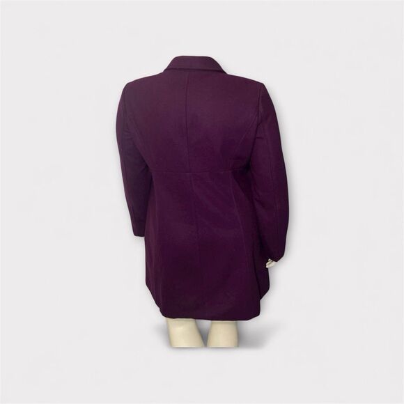 Old Navy Women’s Coat XL Purple Wool Blend Toggle Button Lined Jacket Preppy - Picture 2 of 11